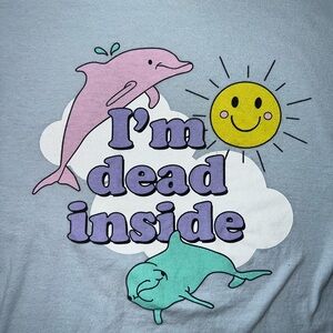 I’m dead inside pastel tee